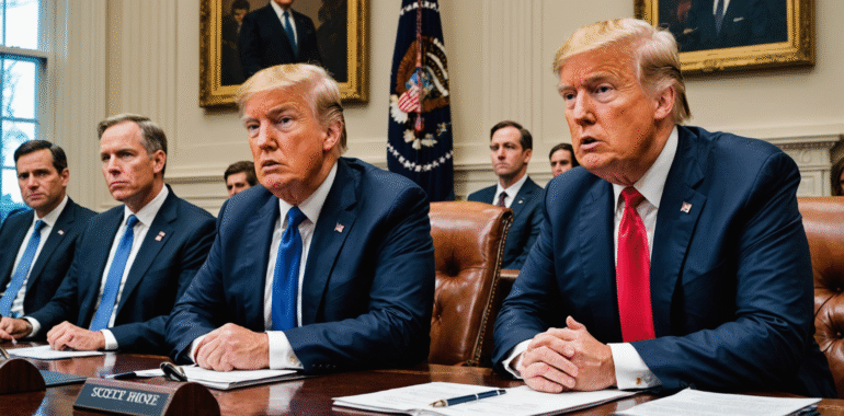 dans un contexte économique tendu, le secrétaire au trésor américain scott bessent alerte donald trump sur les dangers potentiels de la destitution du président de la fed, soulignant l'importance de la stabilité financière et des politiques monétaires dans la gestion des crises économiques.